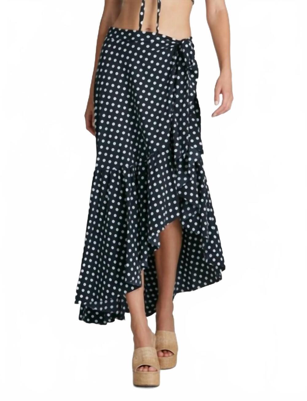 NEW COMMANDO classic convertible dress skirt in polka dot